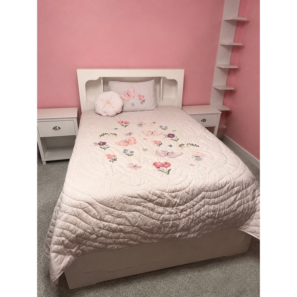 Pottery Barn Wildflower Butterfly Full/Queen Comforter Quilt Bedding SET - Picture 8 of 8